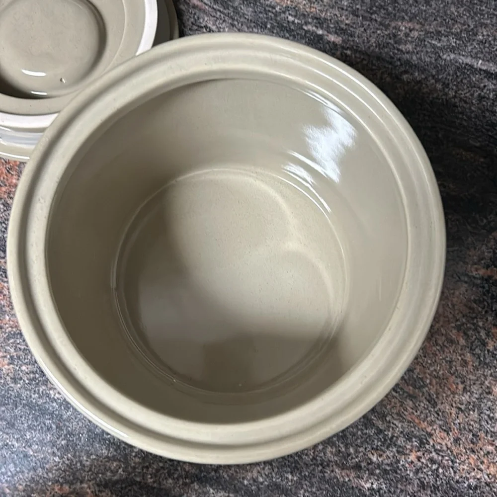 Vintage Shedd's Spread Country Crock Advertising Porcelain Cookie Jar
